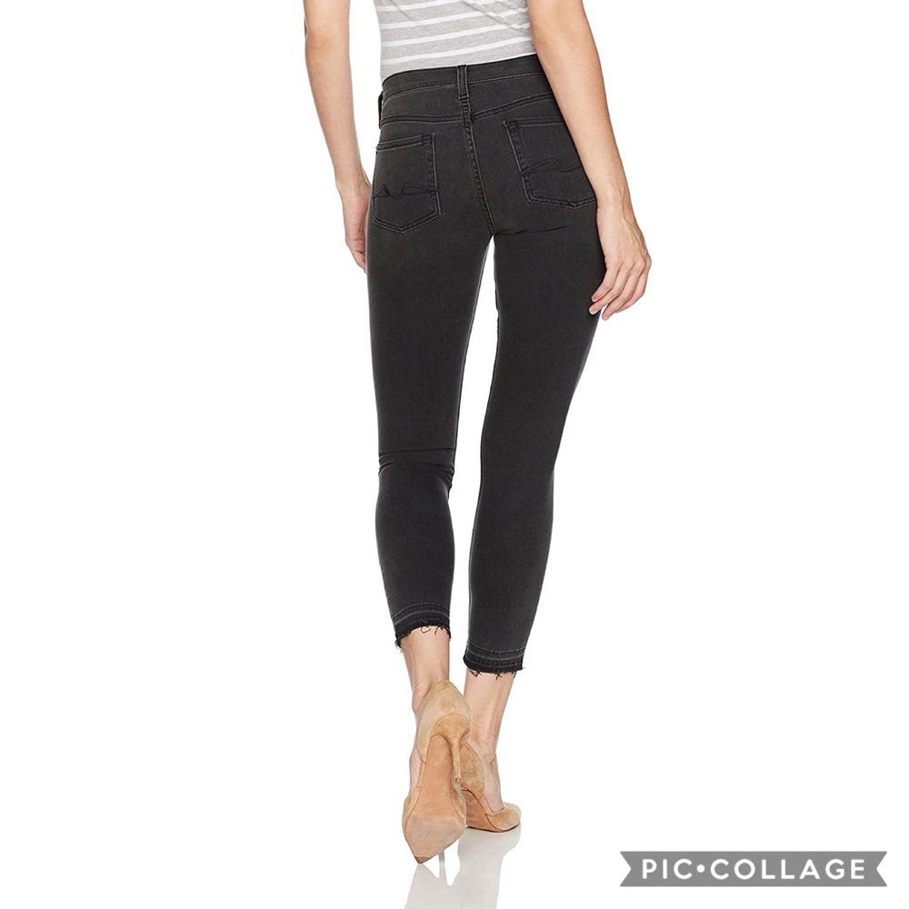 7 For All Mankind Black Gwenevere Skinny Jeans 29 - Picture 6 of 10